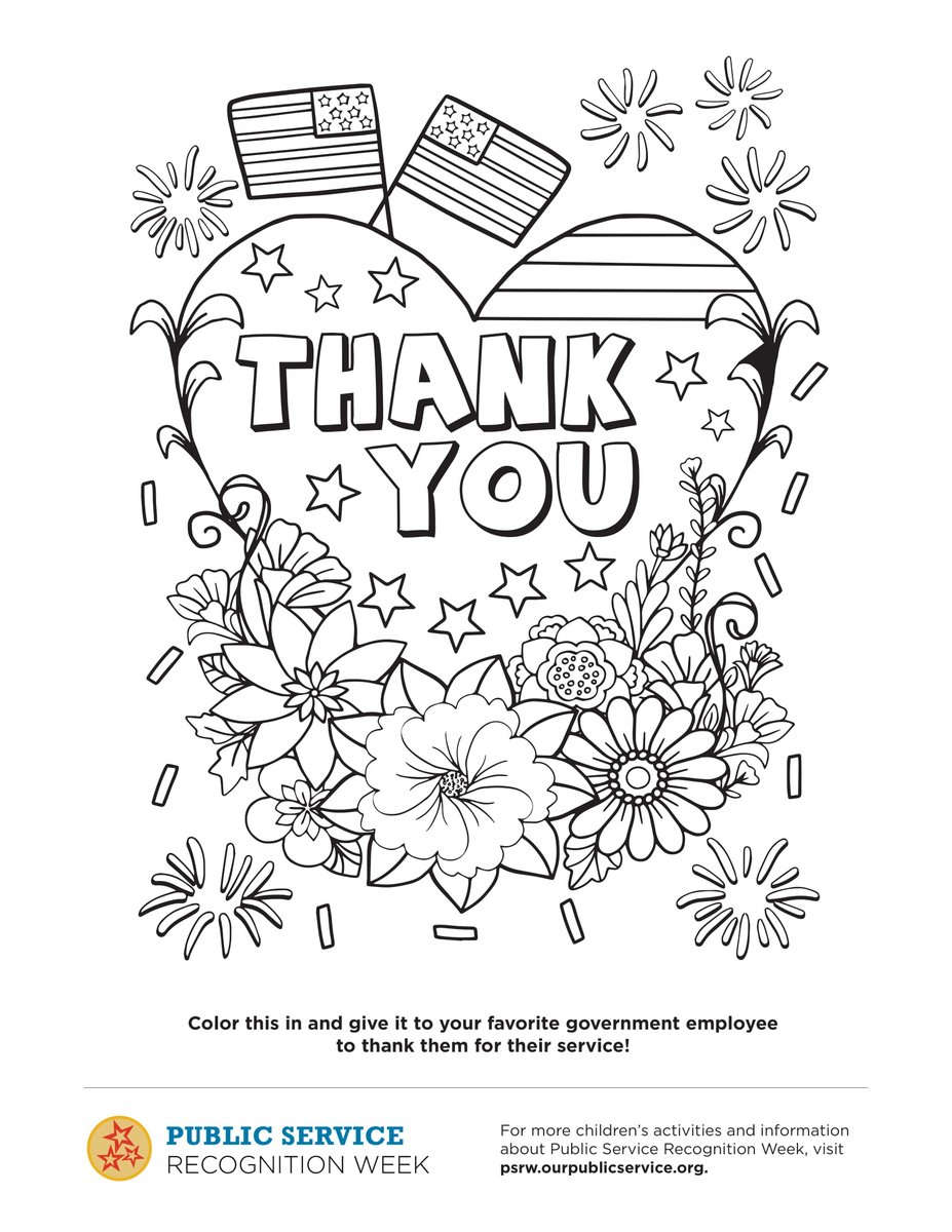 Story county iowa on x here is a fun coloring sheet to help spread the message during public service recognition week a great way to say thank you to those working in