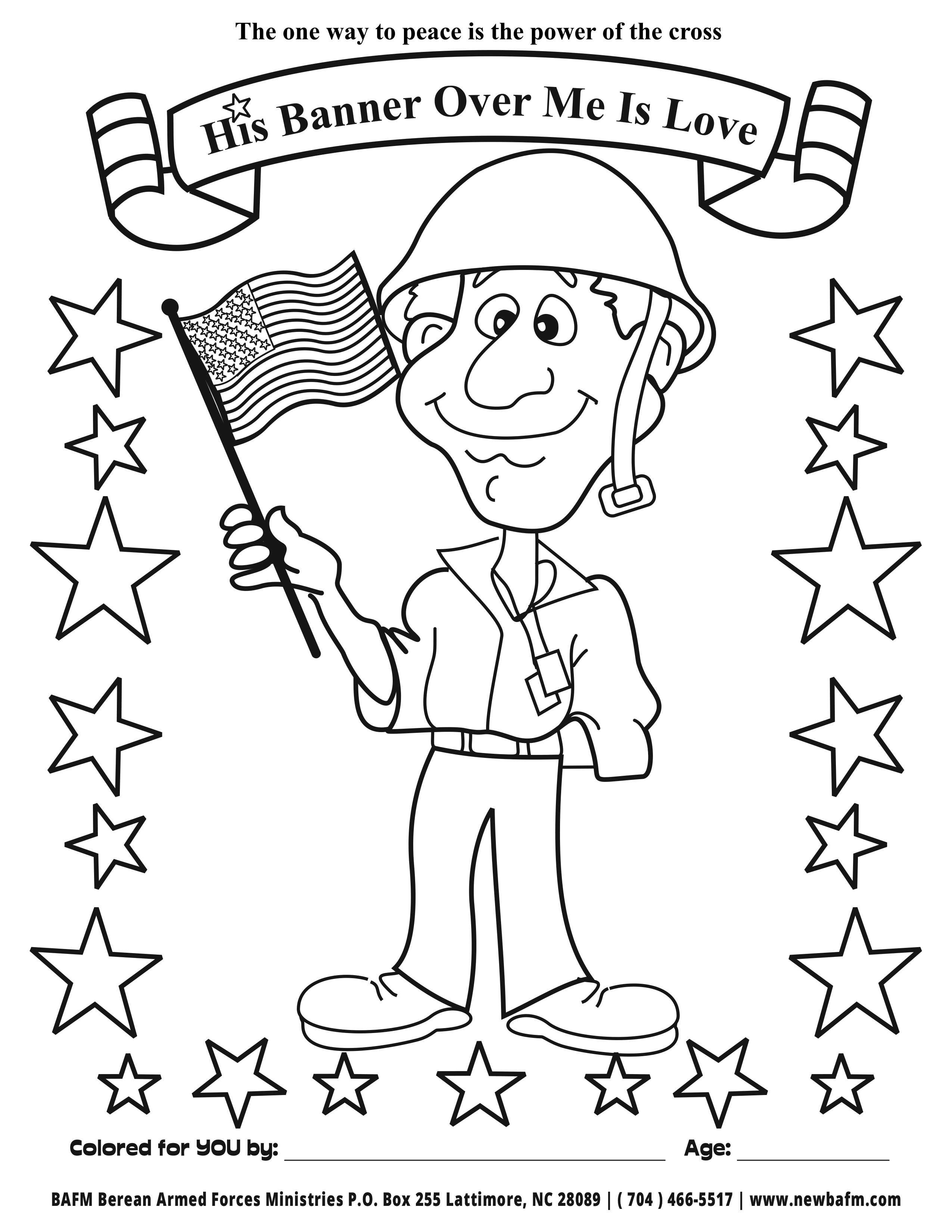 Coloring pages berean armed forces ministry