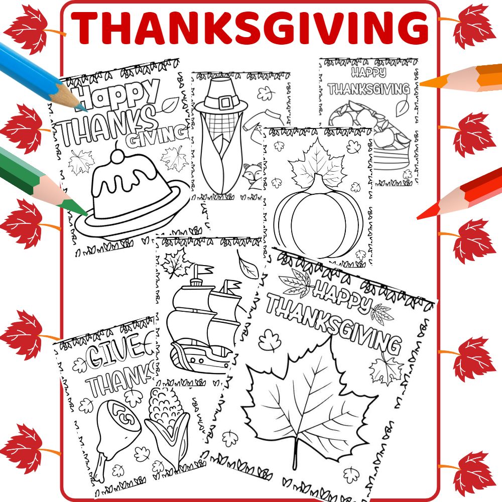 Thanksgiving coloring pages november activity made by teachers