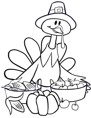 Fall and thanksgiving coloring pages