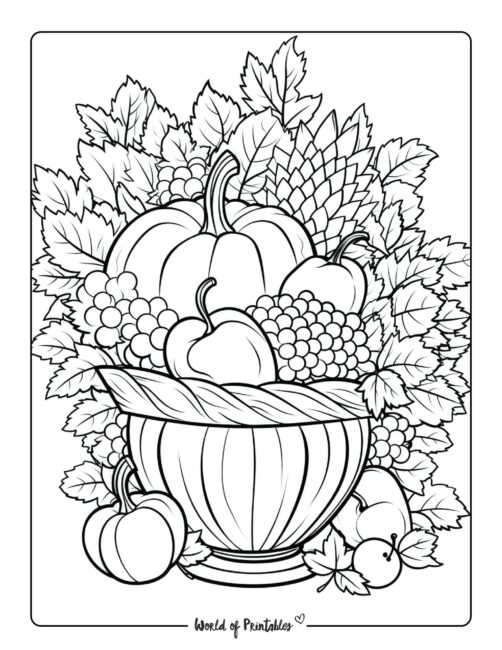 Best free thanksgiving coloring pages
