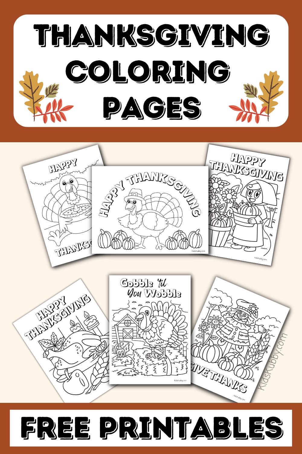 Thanksgiving coloring pages for kids