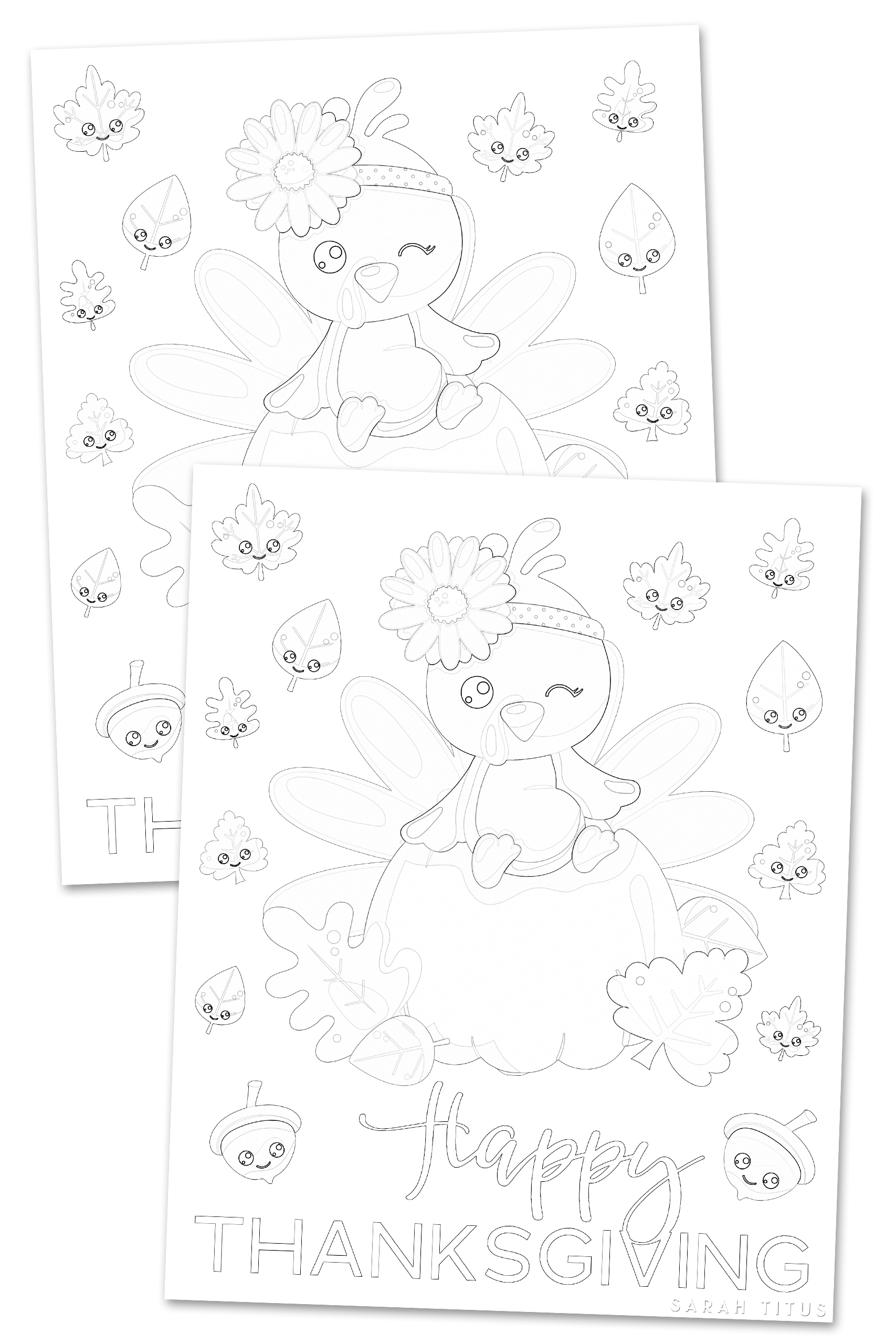 Free printable thanksgiving coloring sheet