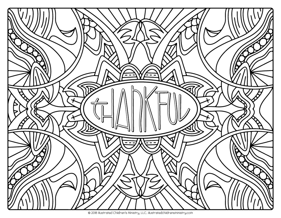 I will give thanks coloring pages â illustrated ministry