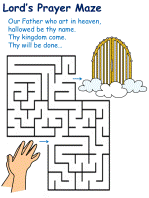 Lords prayer printable activity pages