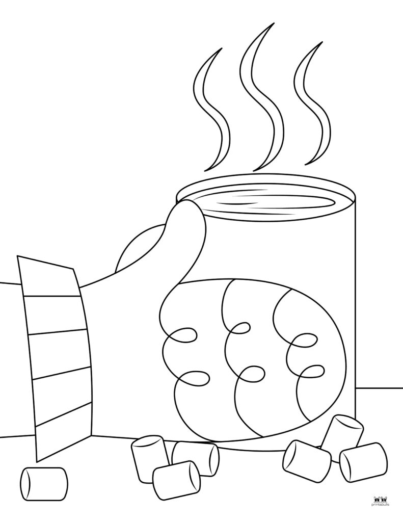 Mitten coloring pages templates