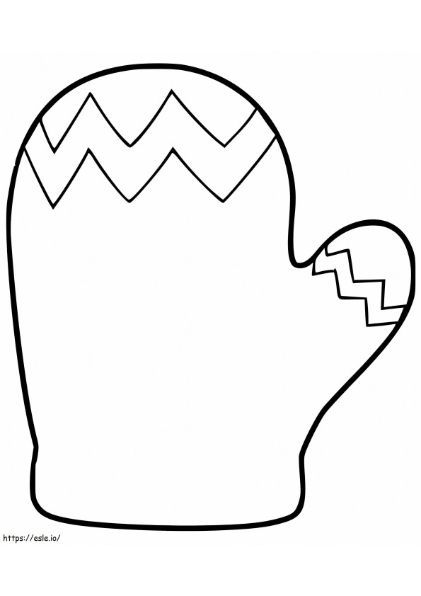 Mitten coloring coloring pages