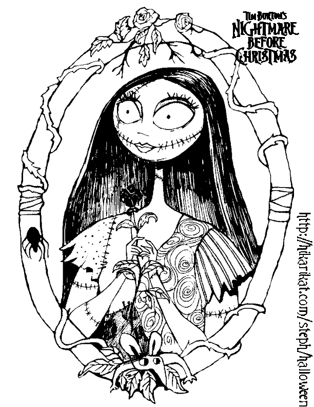 Jack skellington coloring pages printable for free download