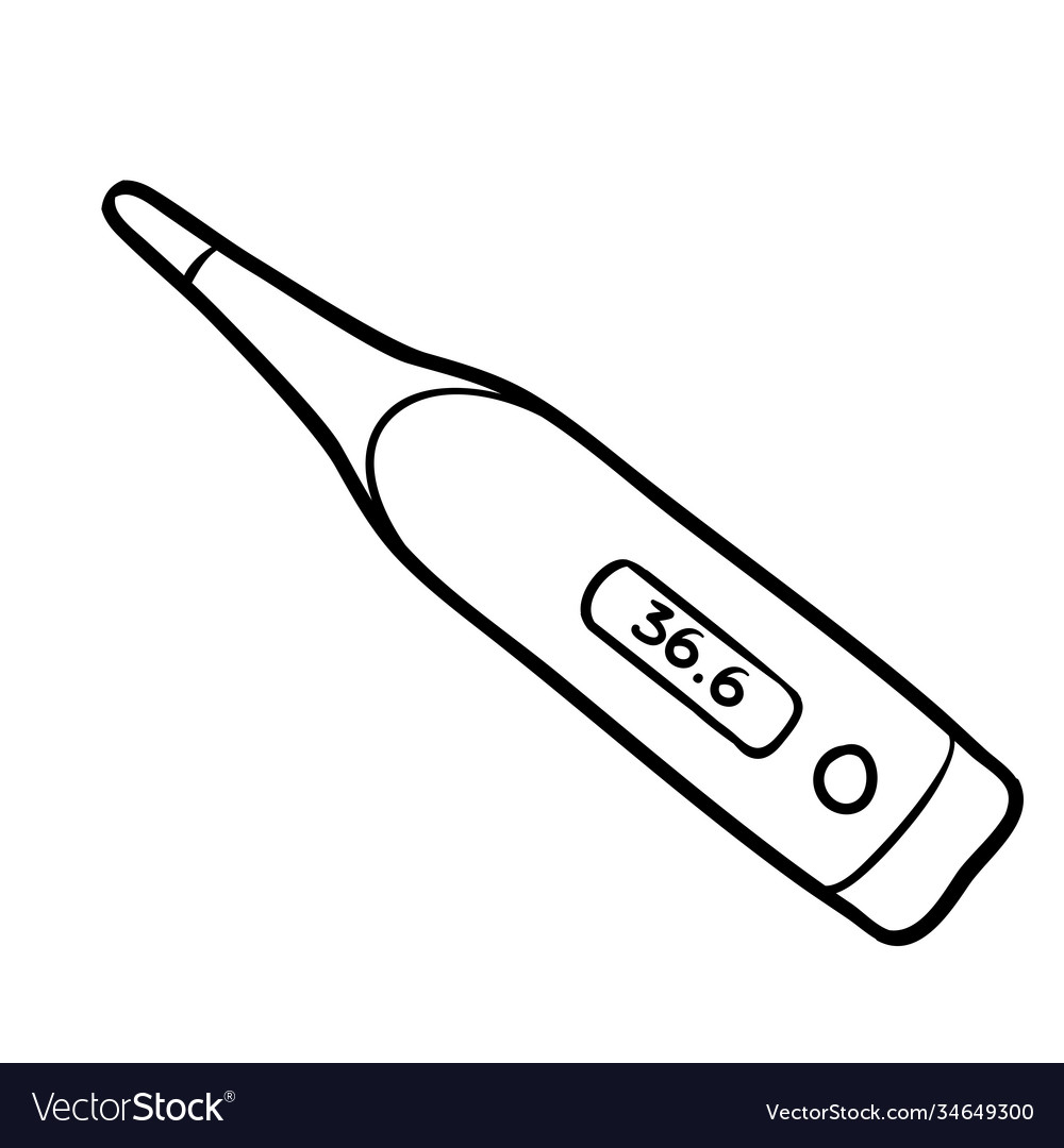 Coloring book thermometer royalty free vector image