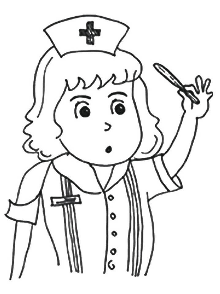 Nurse coloring pages printable for free download