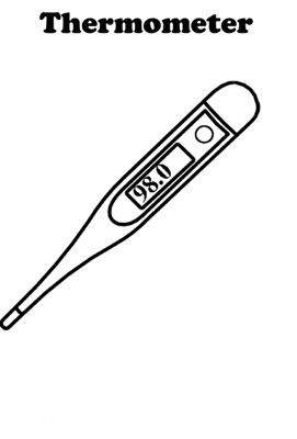 Free thermometer coloring pages coloring pages dramatic play preschool diamond template