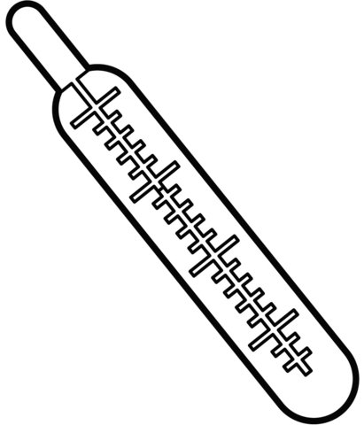 Thermometer coloring page free printable coloring pages