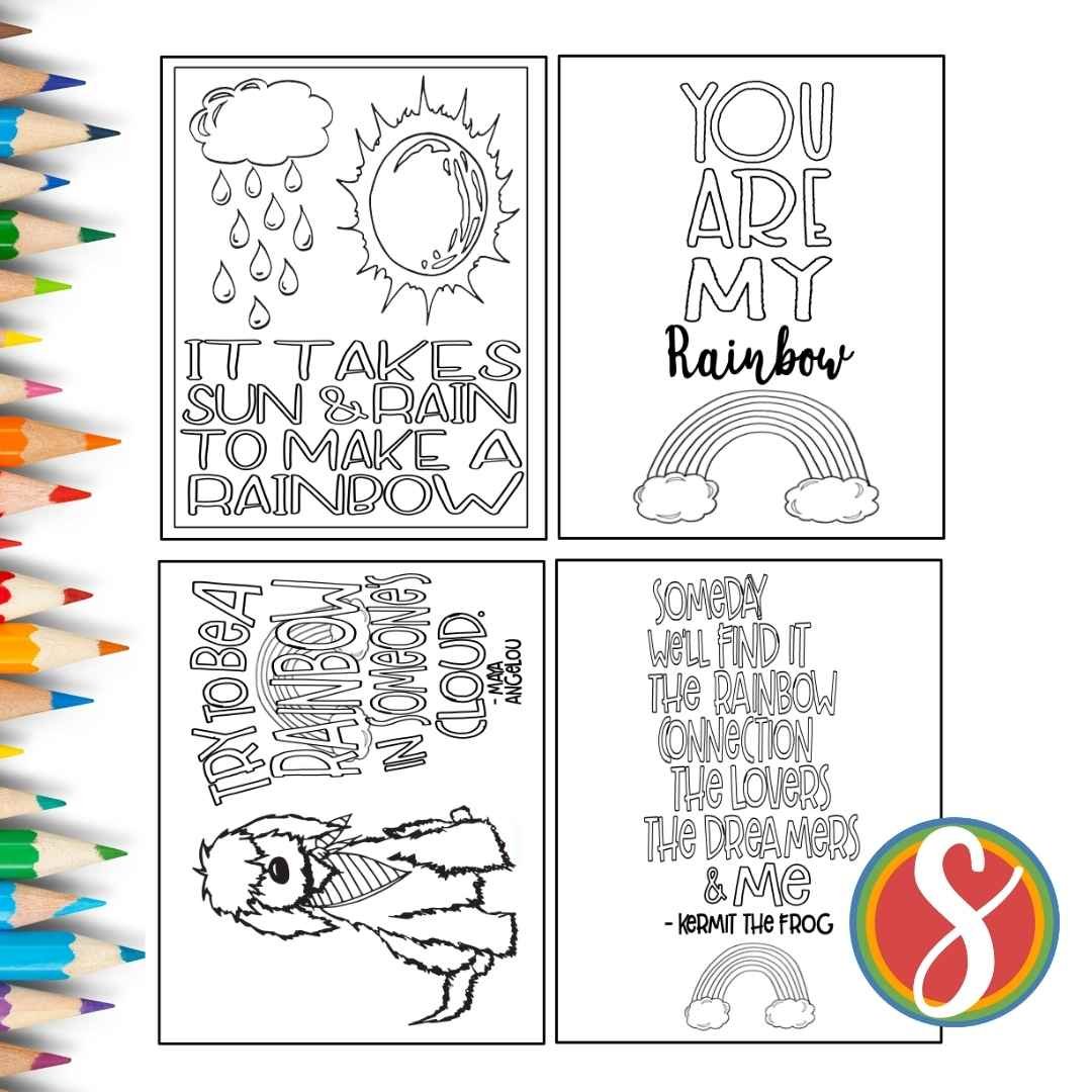 Free thinking of you cards to color â stevie doodles