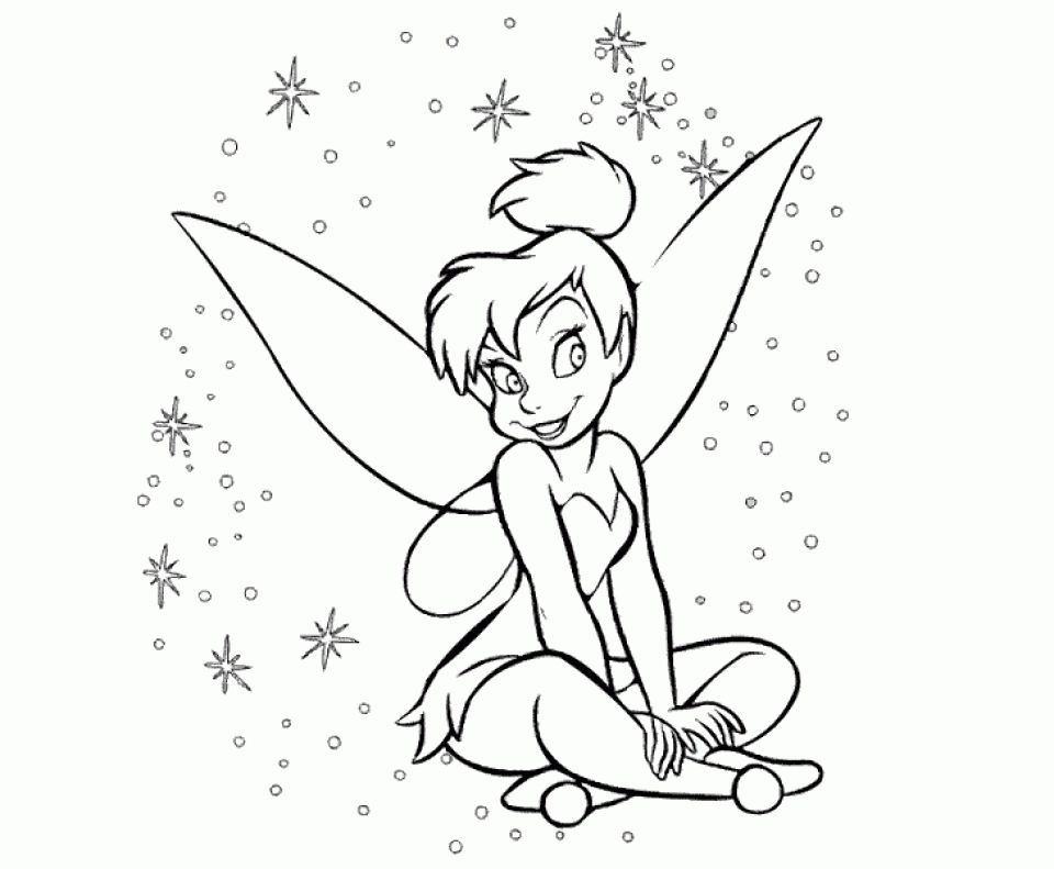 Get this tinkerbell coloring pages free printable