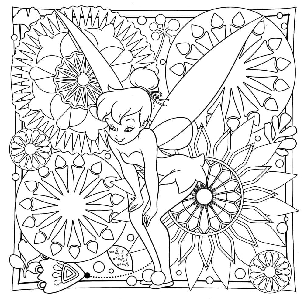Tinkerbell printable coloring page