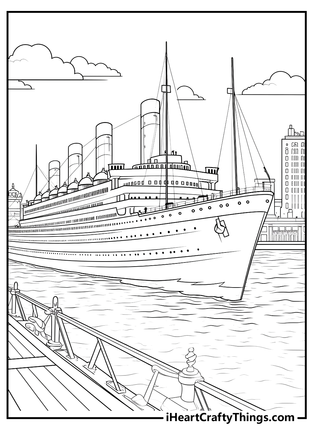 Printable titanic coloring pages updated