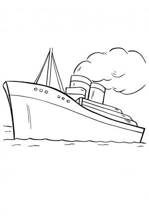 Free printable titanic coloring pages for adults and kids