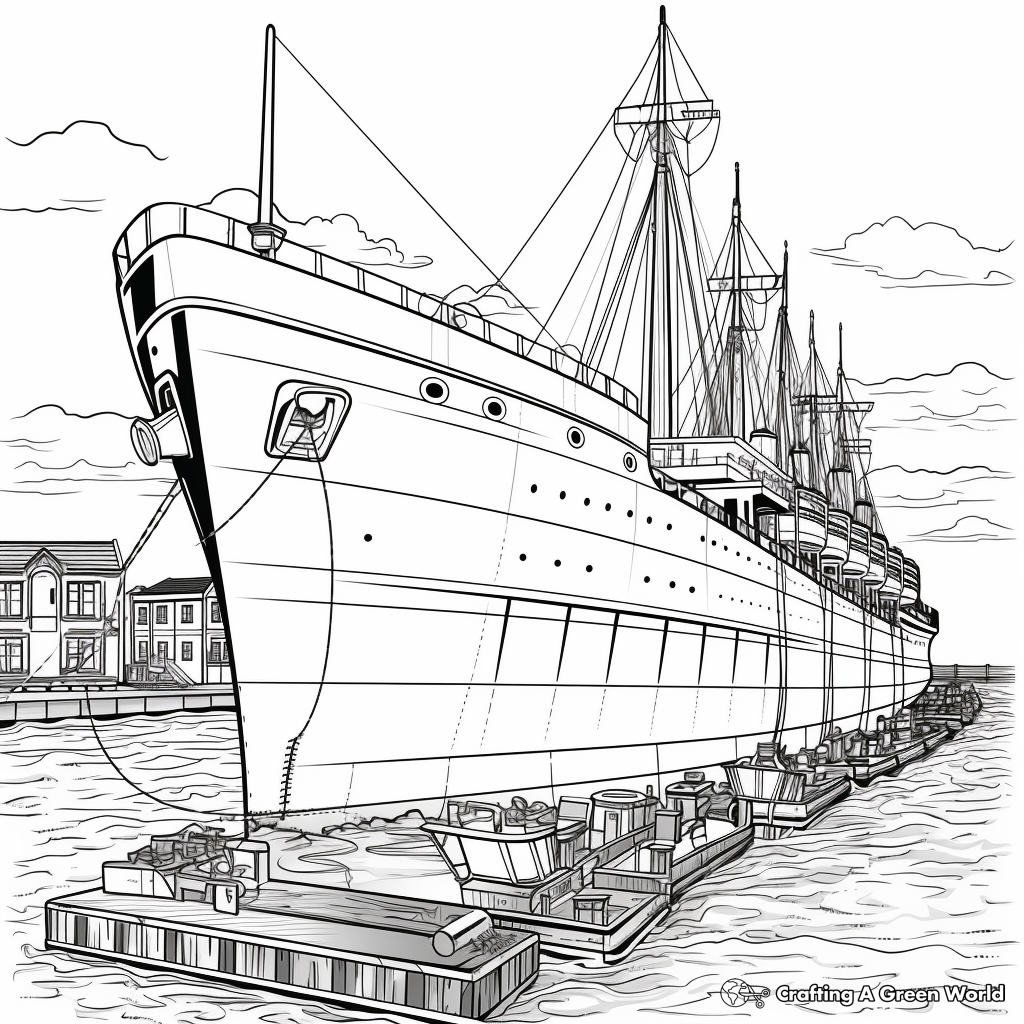 Titanic coloring pages