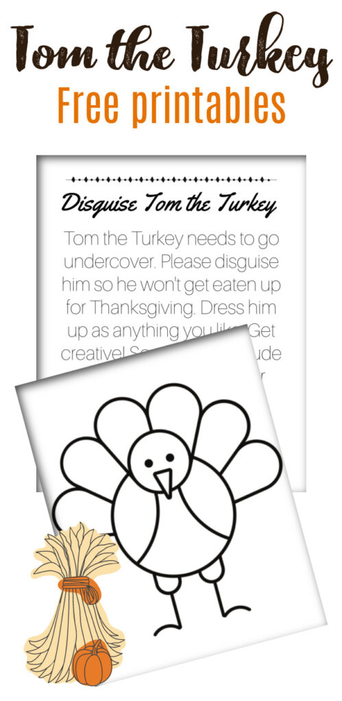 Free printable disguise a turkey template