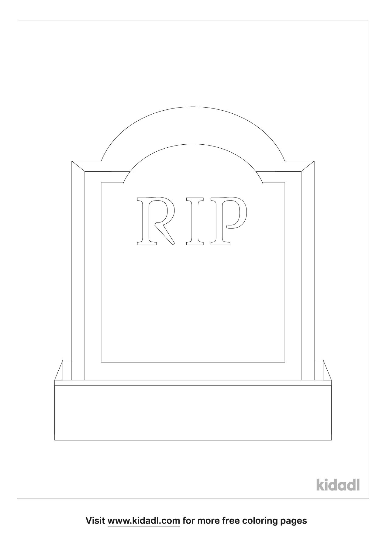 Free tombstone coloring page coloring page printables