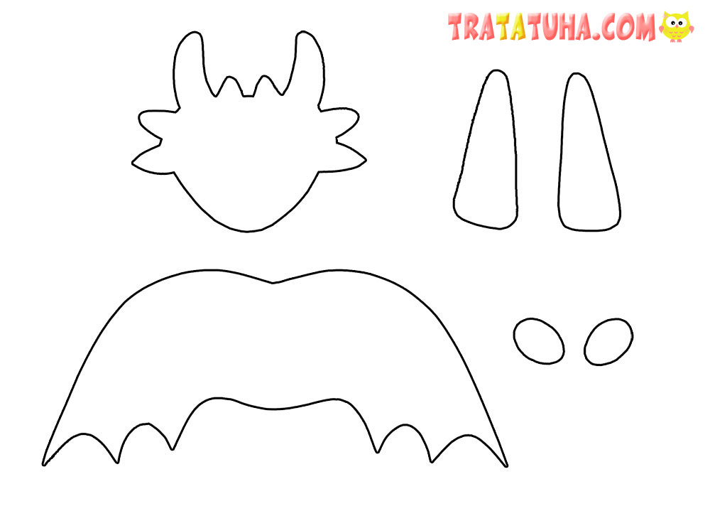 Dragon toothless papercraft for kids