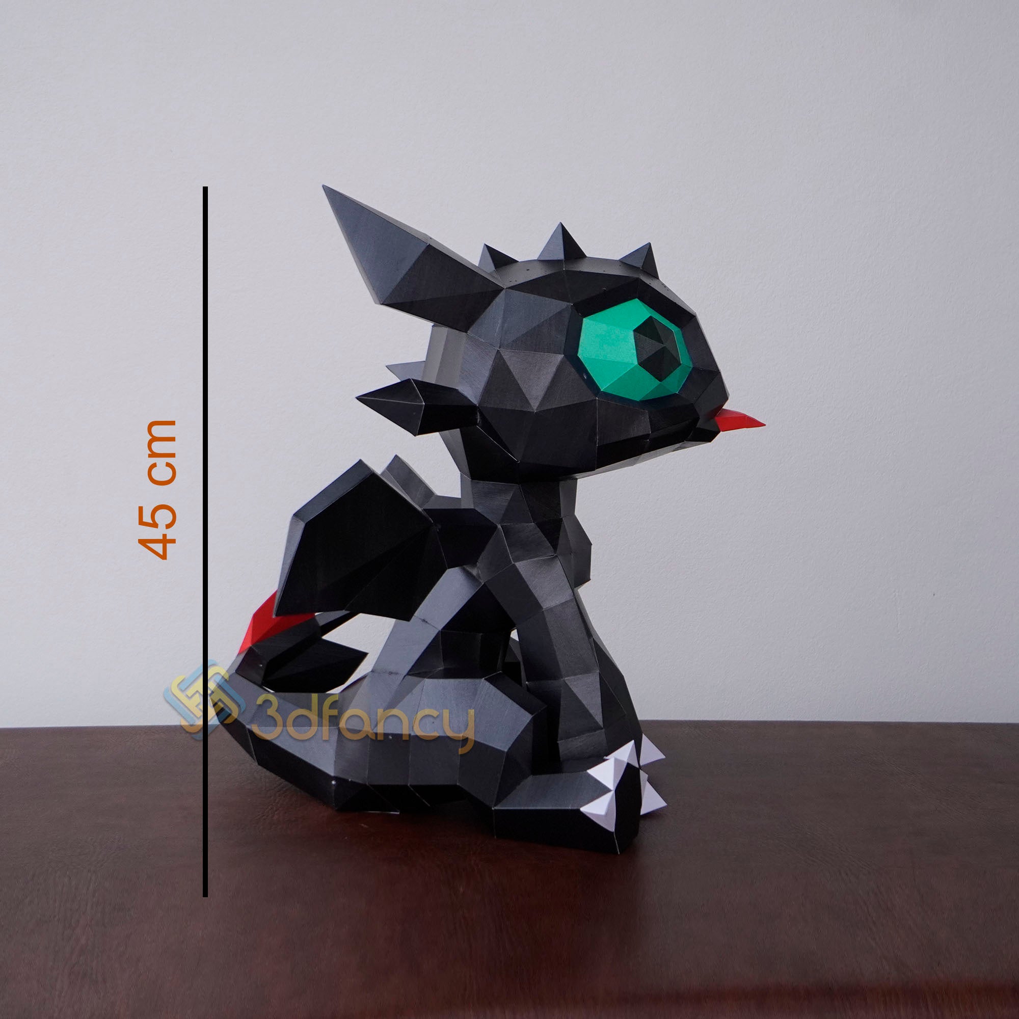 Toothless dragon papercraft pdf svg template â