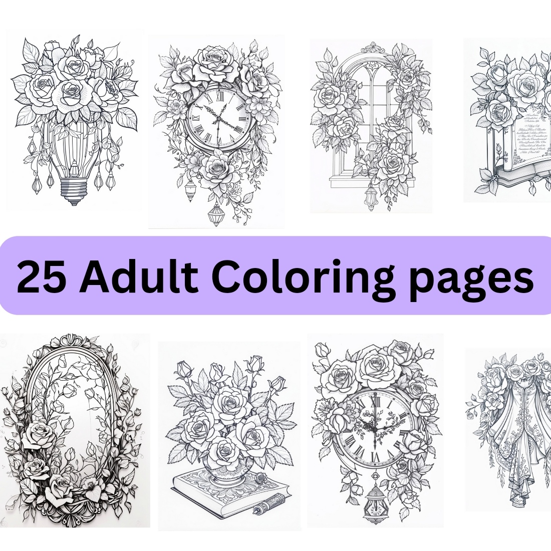 Printable rose designs adult coloring pages coloring pages for adults