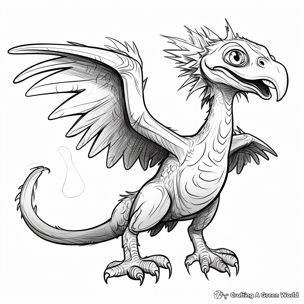 Deinonychus coloring pages