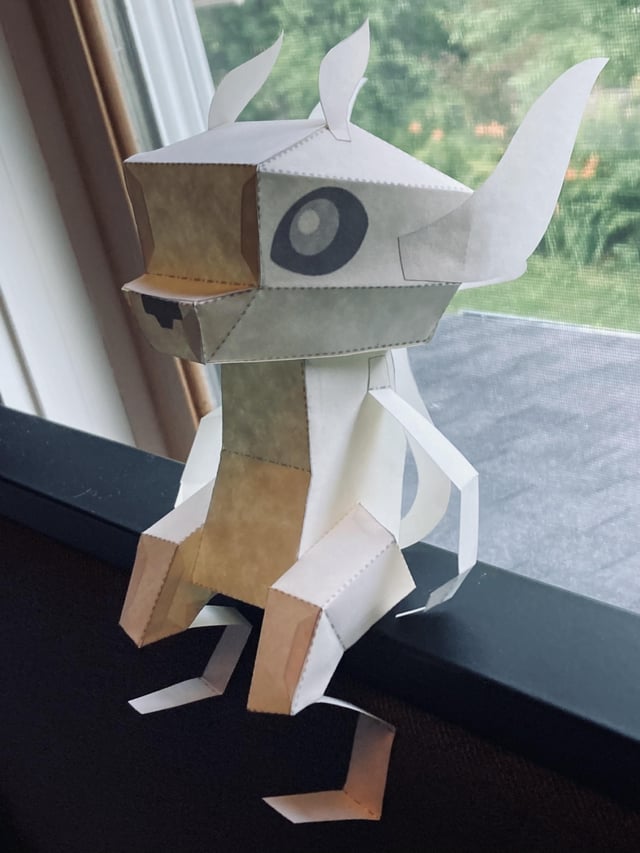 I made an ori papercraft w printable template roriandtheblindforest