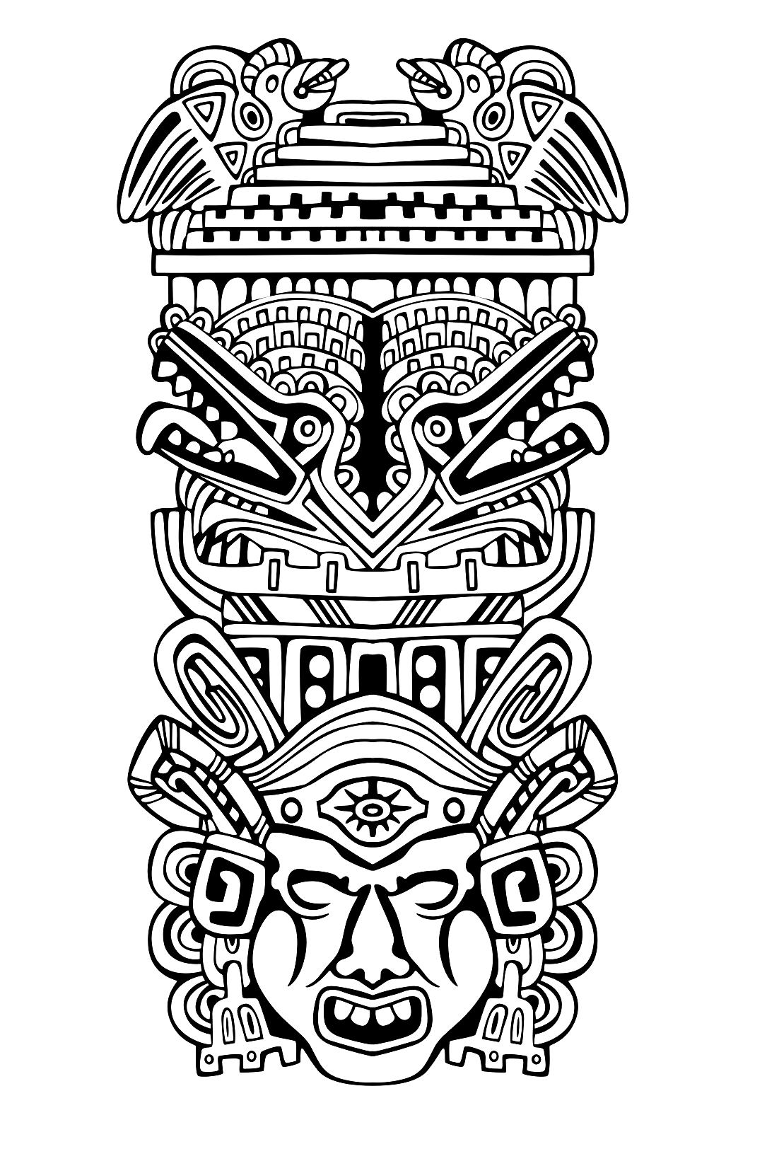 Totem inspiration inca mayan aztec