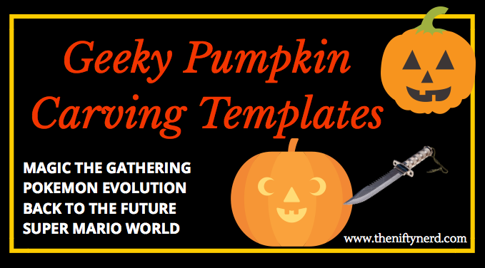 Geeky halloween pumpkin carving templates with printable pdfs