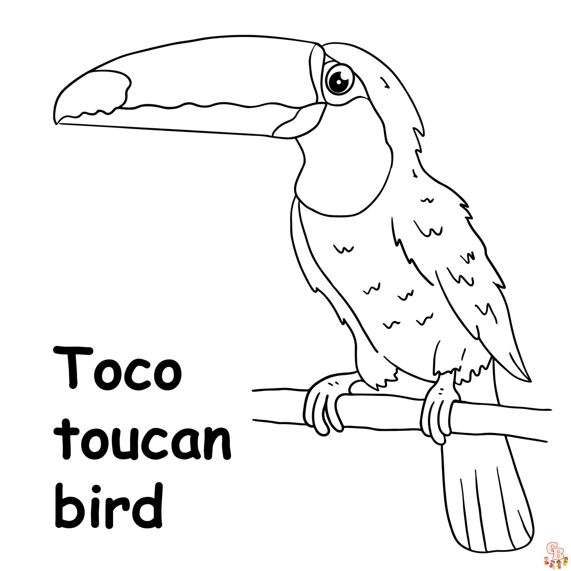 Toucan coloring pages