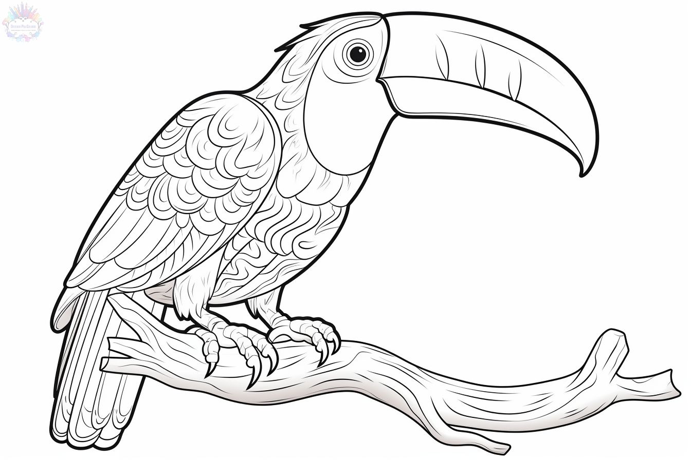Toucan coloring pages