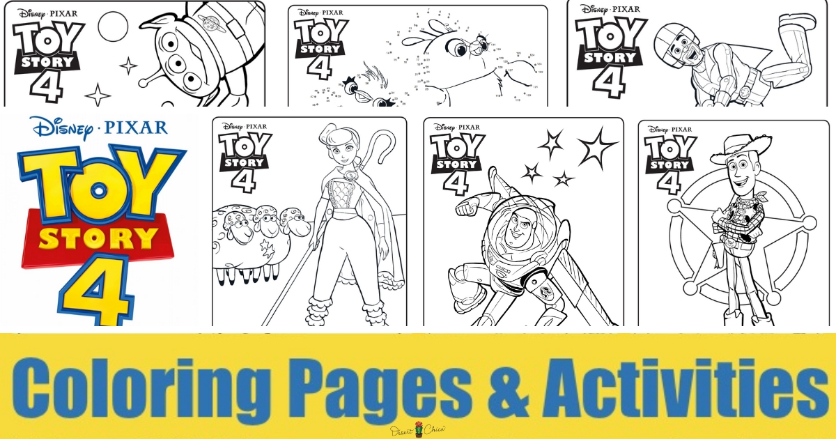 Toy story coloring pages and activities