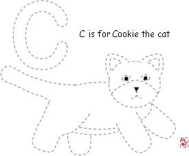 Trace and color pages for cookie