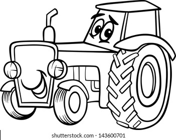 Thousand coloring book tractor royalty