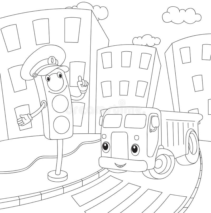 Traffic light coloring stock illustrations â traffic light coloring stock illustrations vectors clipart