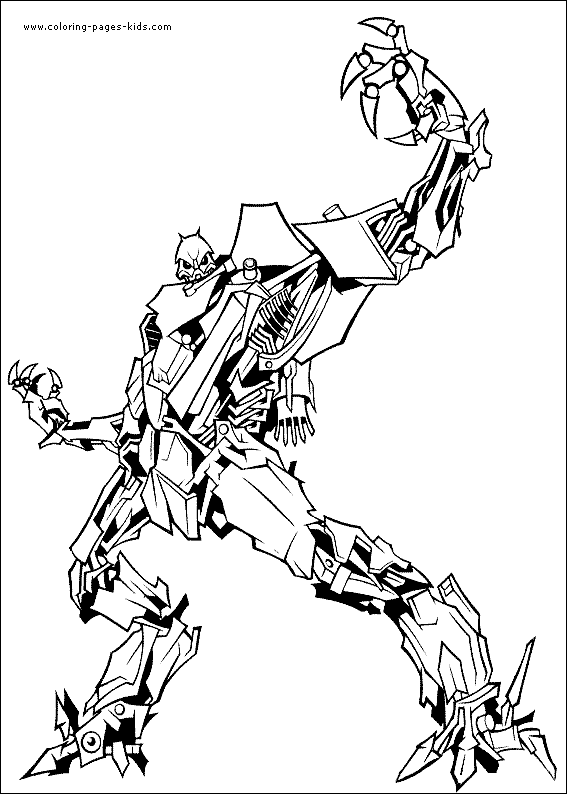 Transformers color page