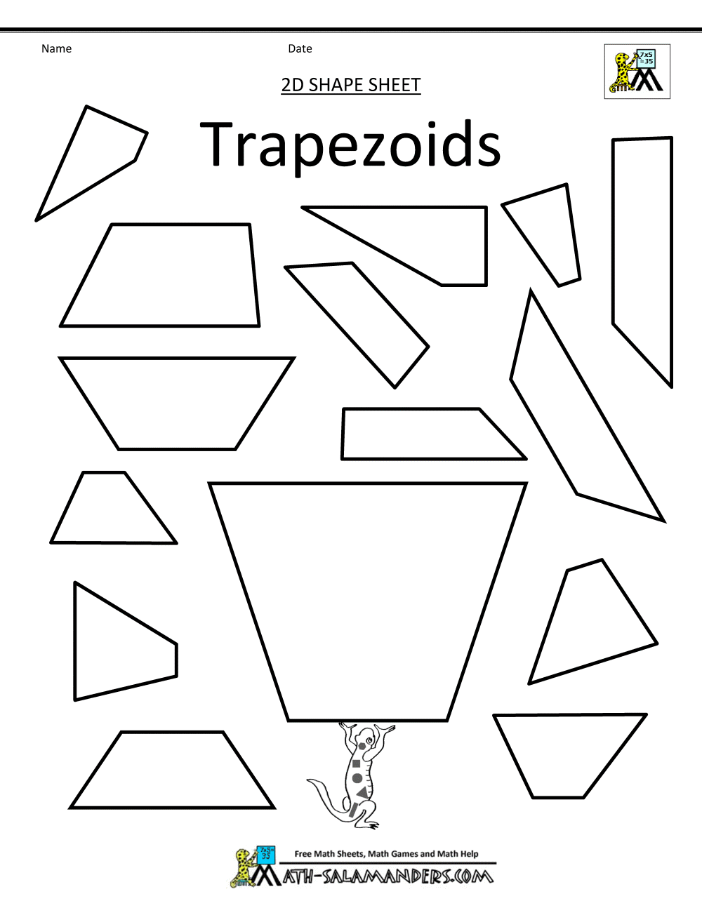Shapes clip art first grade d shapes