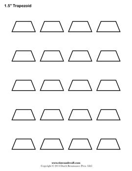 Trapezoid templates â tims printables shape templates paper pieced quilt patterns templates