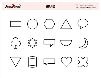 Round up tons of fun with these shapes coloring pages