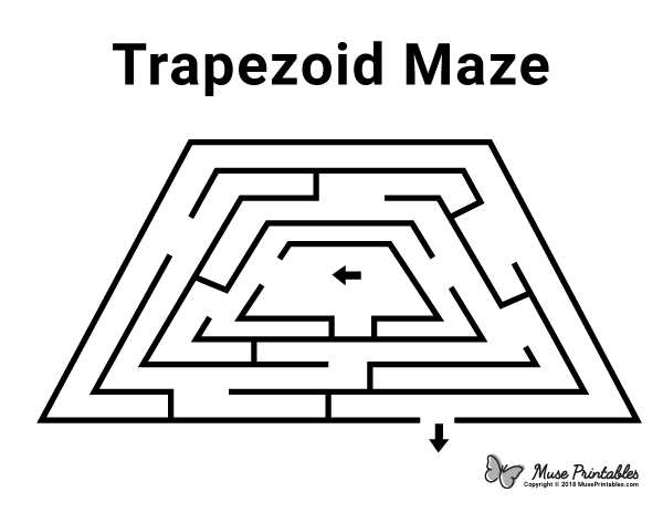 Free printable trapezoid maze