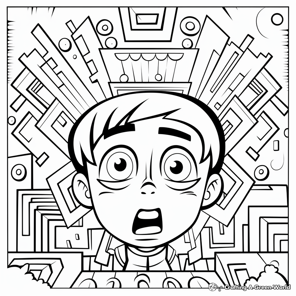 Trapezoid coloring pages