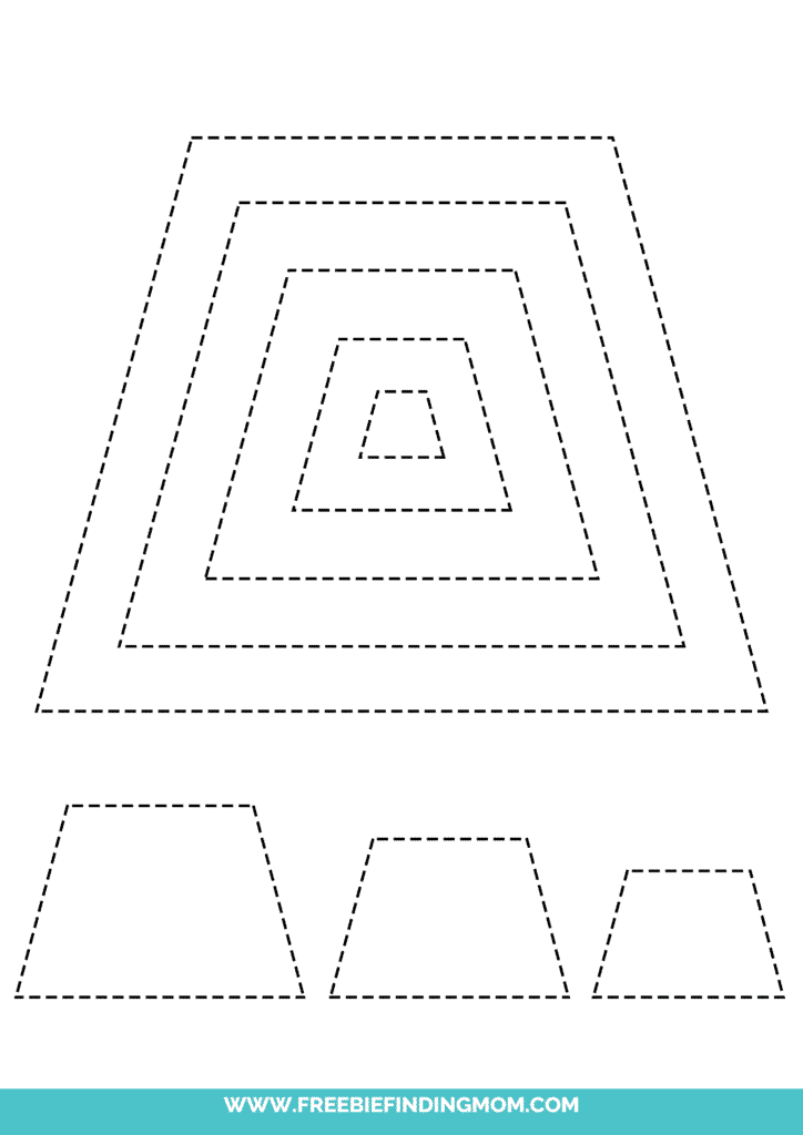 Free printable trapezoid shape