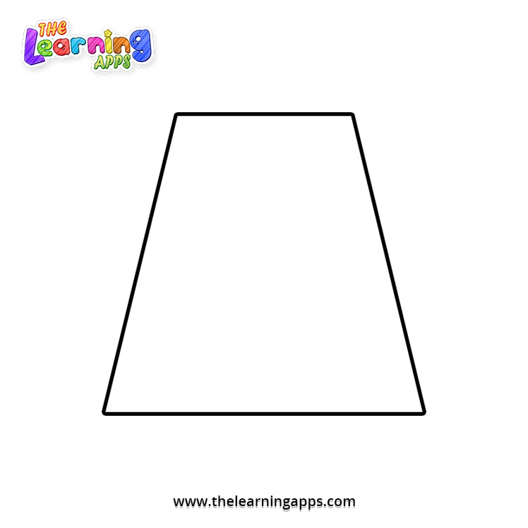 Download free printable trapezoid coloring worksheet for kids