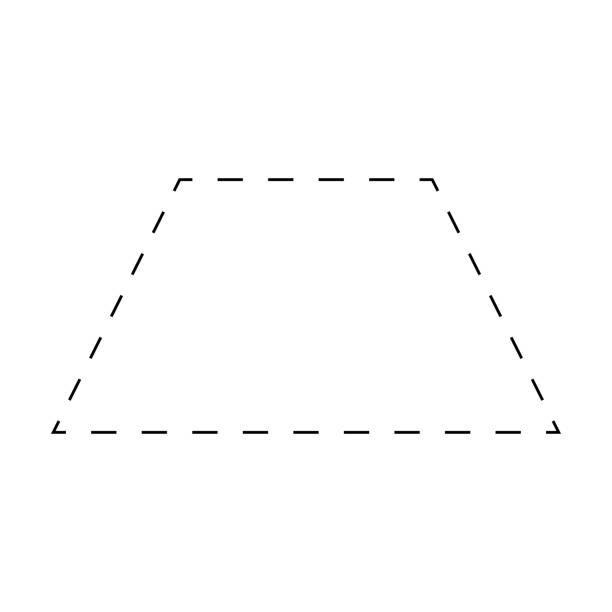 Trapezoid shape silhouette stock illustrations royalty
