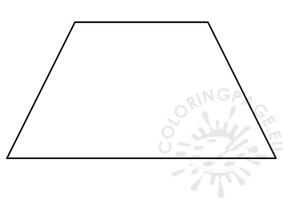Trapezium shape image coloring page