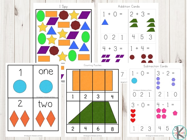 Free d shapes printable kindergarten worksheets