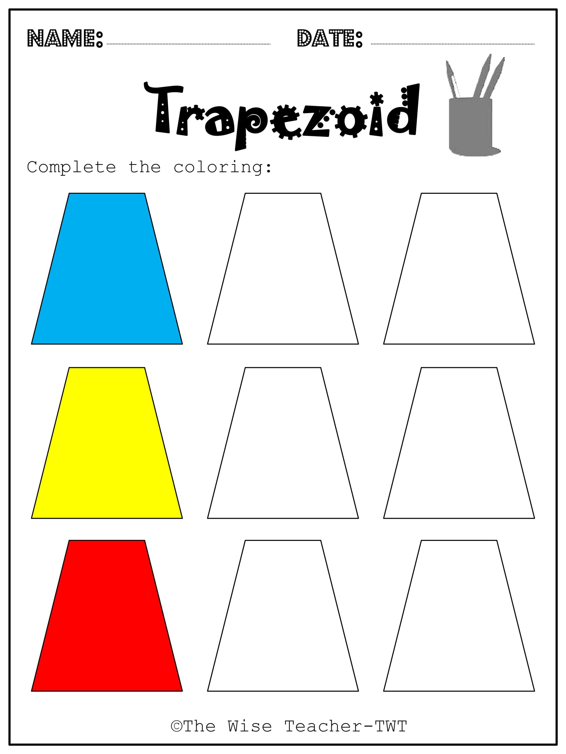 D printable coloring shapes worksheets coloring pages made by teachers