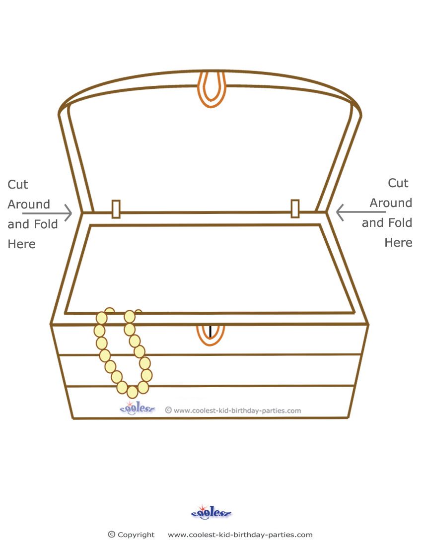 Blank printable treasure chest treasure chest craft treasure chest bible school crafts